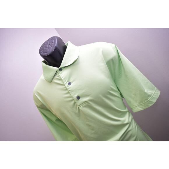 FootJoy Golf Polo Athletic Fit Green Dry Fitting Golf Shirt Mens Size Large - Picture 4 of 8